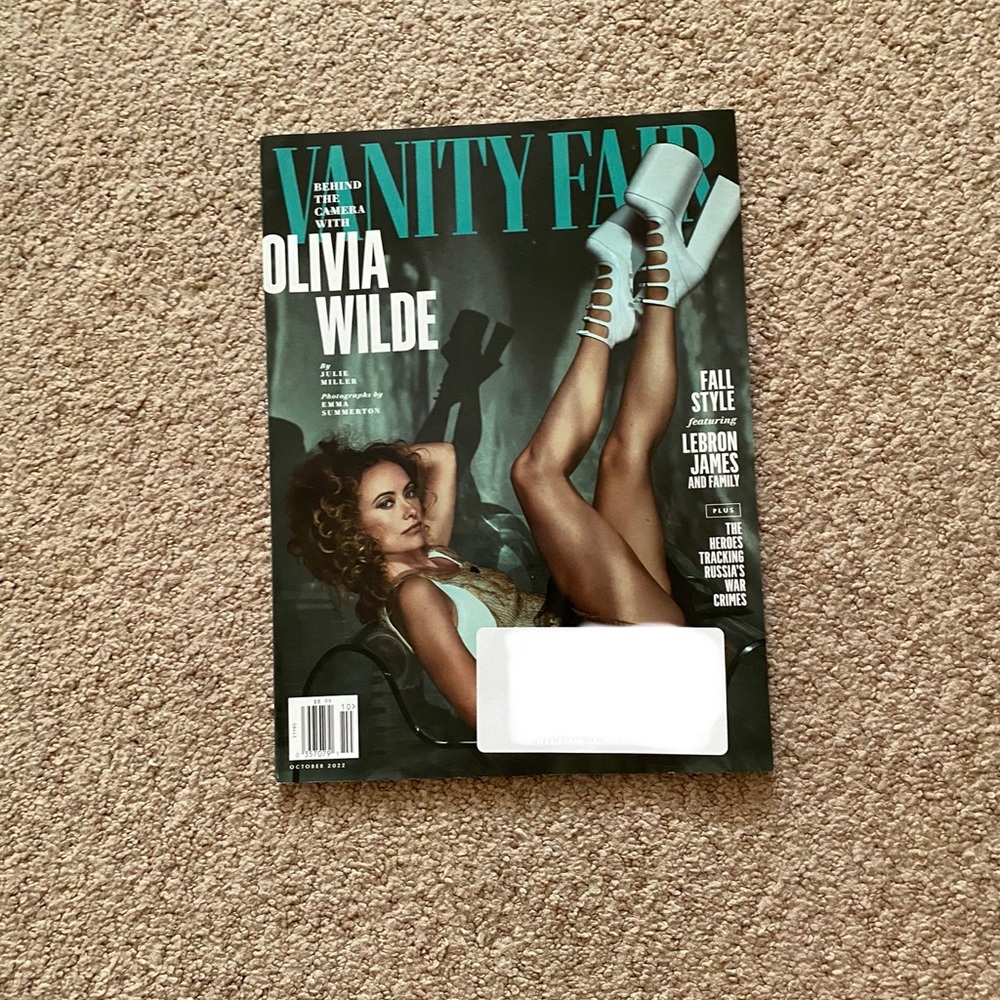 Vanity Fair Magazine- October 2022- No. 742- Olivia Wilde (Label)